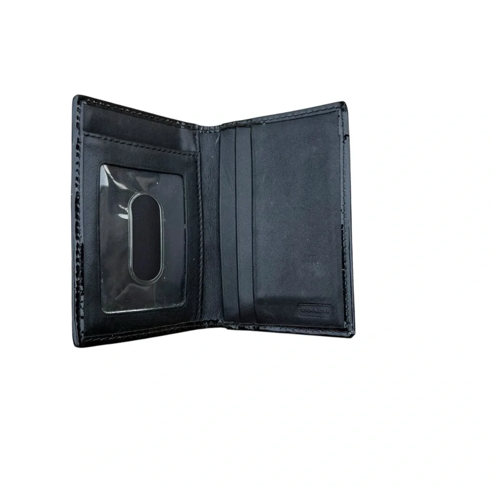 Coach Y2K Black Card Case Wallet